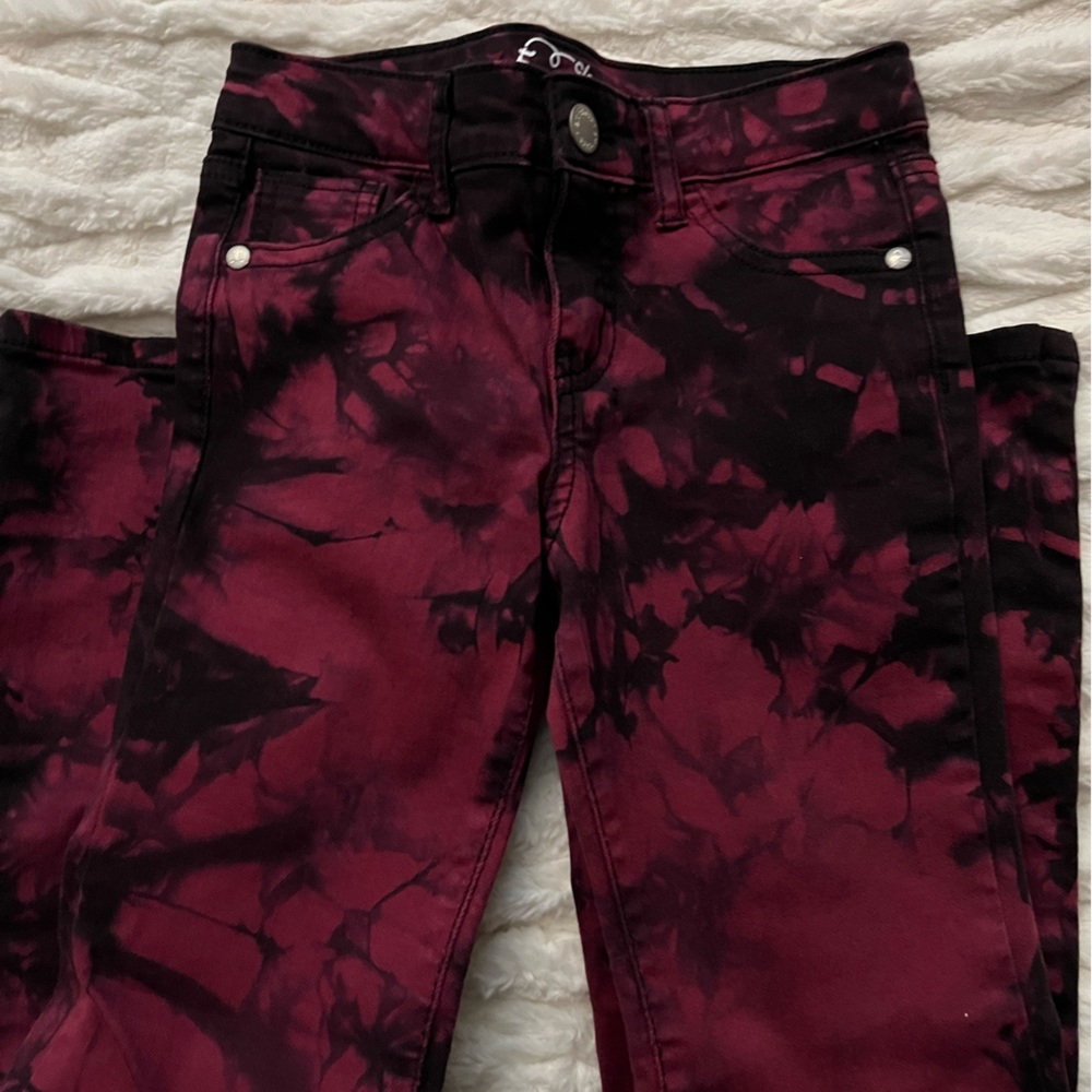 Art class Flare tie dye pants AND long sleeve shirt